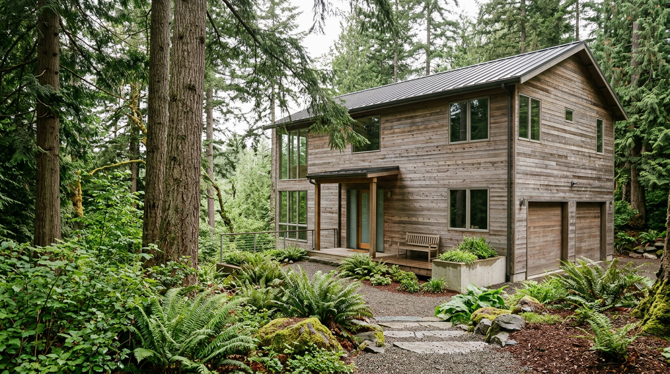 The exterior of a Pacific Northwest home in Woodinville, ready for a home health assessment.